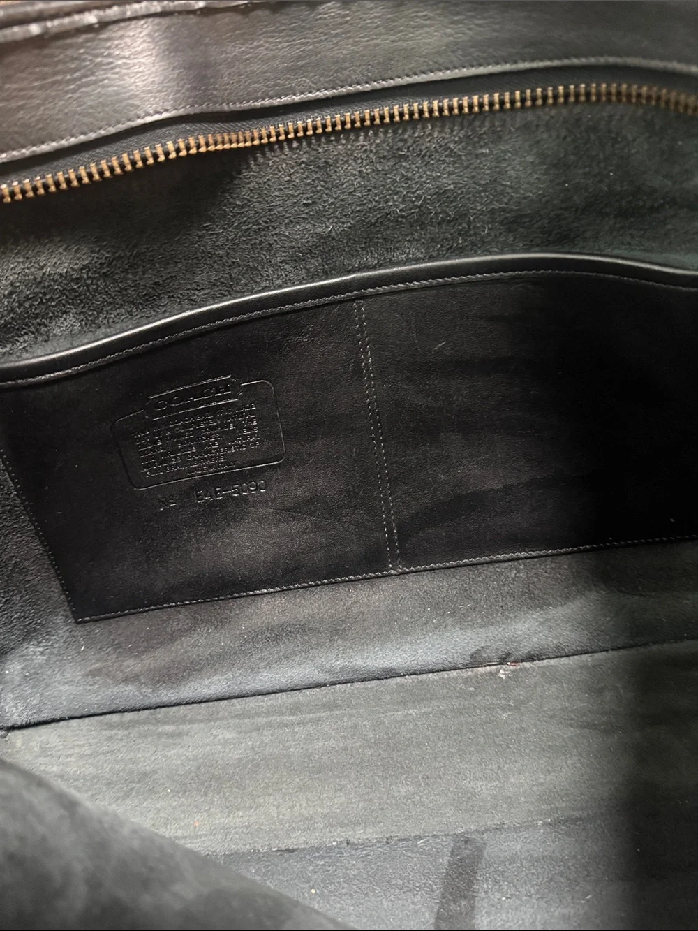 Vintage Coach Black Embassy Leather Briefcase